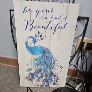 Cracker Barrel Vibrant Peacock Wall Art